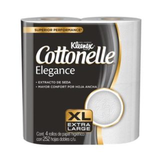 COTTONELLE ELEGANCE HIG 252 HOJA DOBLE 4 PZ