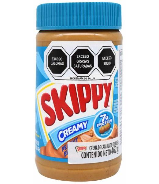CREMA DE CACAHUATE CREMOSA 462 G SKIPPY