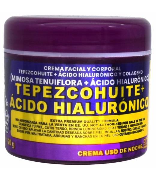 CREMA DE TEPEZCOHUITE ACIDO HIALURONICO NOCHE 120 G DEL INDIO PAP
