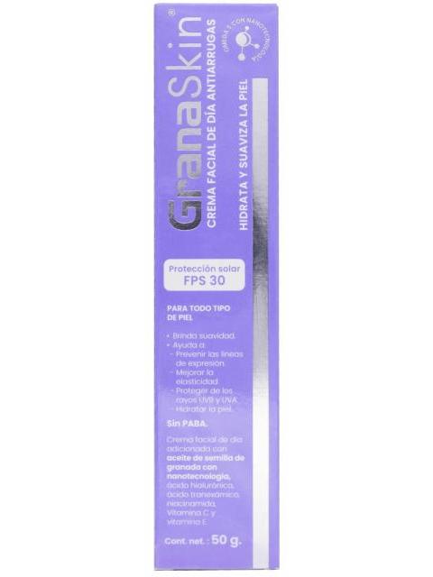 CREMA FACIAL DE DIA ANTIARRUGAS 50 G GRANASKIN