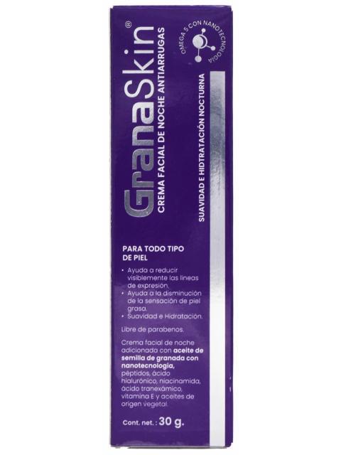 CREMA FACIAL DE NOCHE ANTIARRUGAS 30 G GRANASKIN