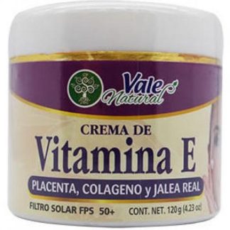 CREMA VIT E Y PLACENTA FPS 50 120 GRS VALE NATURAL