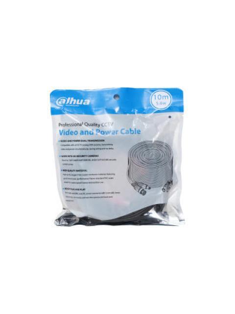 DAHUA CABLE COAXIAL BNC-DC MACHO - BNC MACHO-DC HEMBRA 10 METROS NEGRO