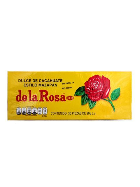 DE LA ROSA MAZAPAN GRANDE PAQUETE CON 30 PIEZAS DE 28 GR