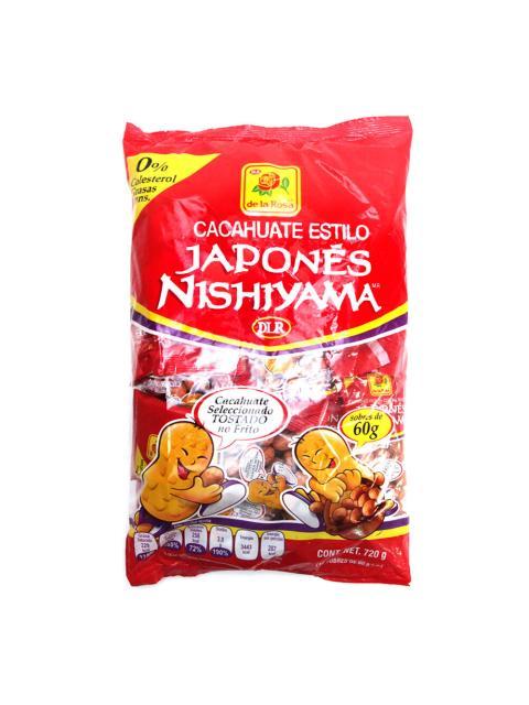 DE LA ROSA NISH. CACAHUATE JAP. 12 PZ DE 60 GR