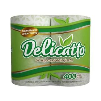 DELICATTO PAPEL HIGIENICO 400 4 PZ