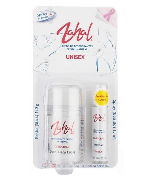 DESODORANTE CRISTAL EN PIEDRA CORPORAL UNISEX 60GR ZAHAL