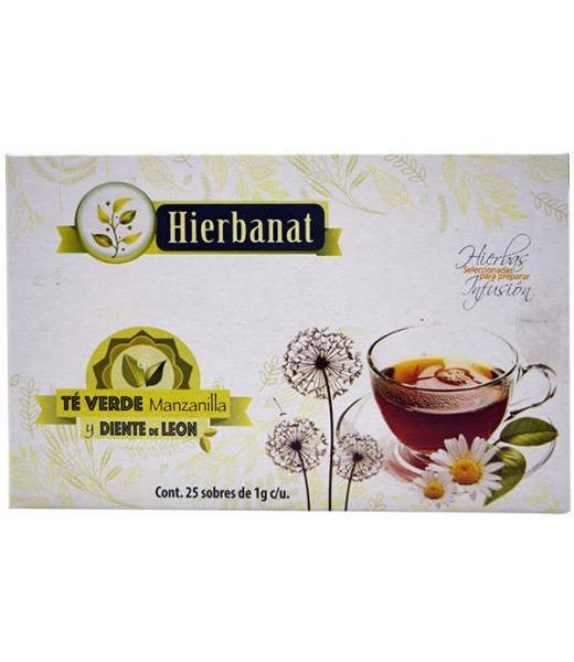 DIENTE DE LEON TE VERDE Y MANZANILLA 25 SOB HIERBANAT