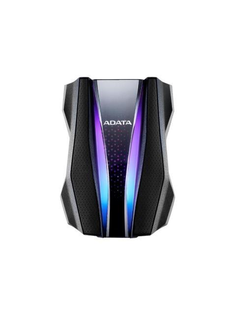 DISCO DURO EXTERNO ADATA HD770G RGB 2.5 2TB USB NEGRO A PRUEBA DE AGUA POLVO Y GOLPES