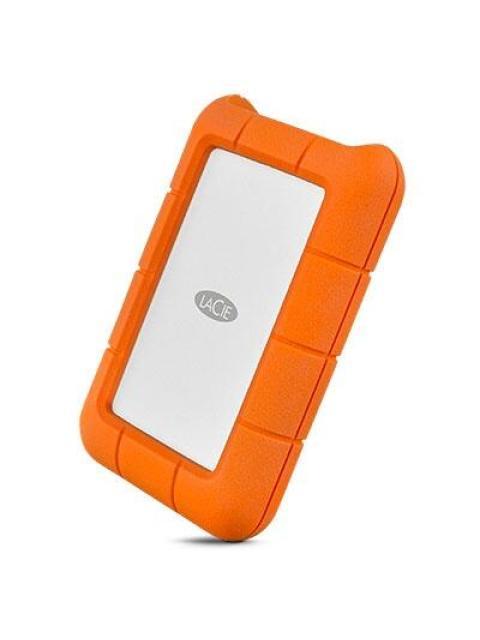 DISCO DURO EXTERNO LACIE RUGGED USB-C 2.5 1TB USB C 3.0 NARANJA-PLATA A PRUEBA DE AGUA POLVO Y GOLPES - PARA MAC