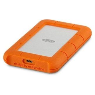 DISCO DURO EXTERNO LACIE RUGGED USB-C 2.5 4TB USB C 3.0 NARANJA-PLATA A PRUEBA DE AGUA POLVO Y GOLPES - PARA MAC-PC