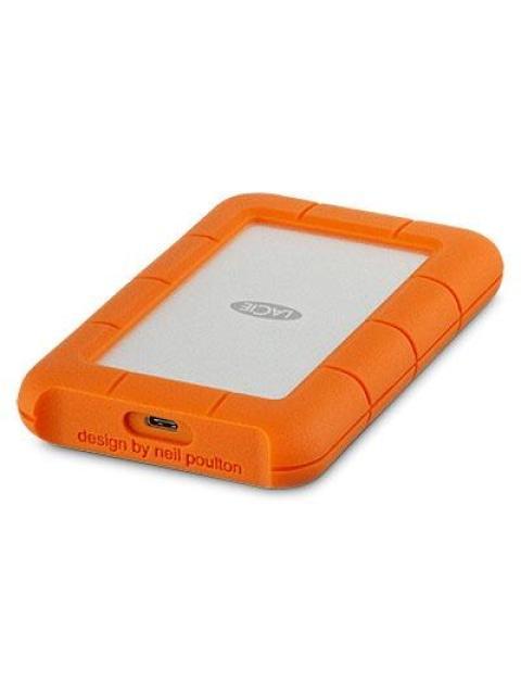 DISCO DURO EXTERNO LACIE RUGGED USB-C 2.5 4TB USB C 3.0 NARANJA-PLATA A PRUEBA DE AGUA POLVO Y GOLPES - PARA MAC-PC