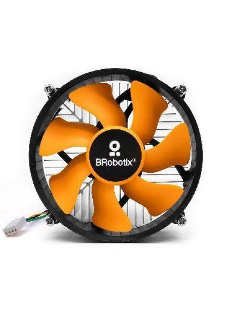 DISIPADOR BROBOTIX PARA CPU LGA 2200RPM 90MM AMARILLO-NEGRO 963005