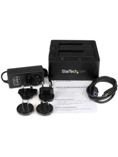STARTECH DOCKING STATION USB 3.1 CON UAS PARA 2 DISCOS DUROS O SSD 2.5-3.5 SATA - Image 5
