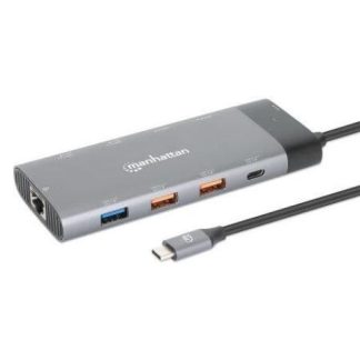 DOCKING USB-C 130714 2XHDMI 5XUSB-A USB-C USB-C PD GRIS