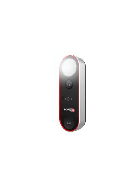DOORBELL ES UNA CAMARA TIMBRE PARA PUERTAS DE ACCESO LENTE 2.3 MM (139°) DETECCION DE ROSTRO MICROFONO-ALTAVOZ SD(256) WDR WIFI IP65