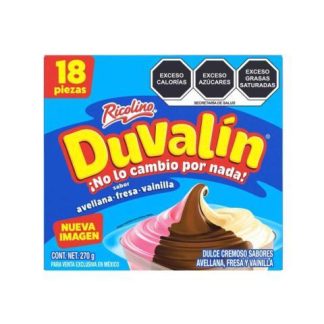 DUVALIN TRISABOR PAQUETE CON 18 PIEZAS DE 15 GR