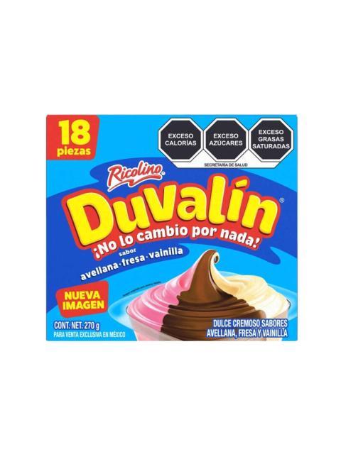 DUVALIN TRISABOR PAQUETE CON 18 PIEZAS DE 15 GR