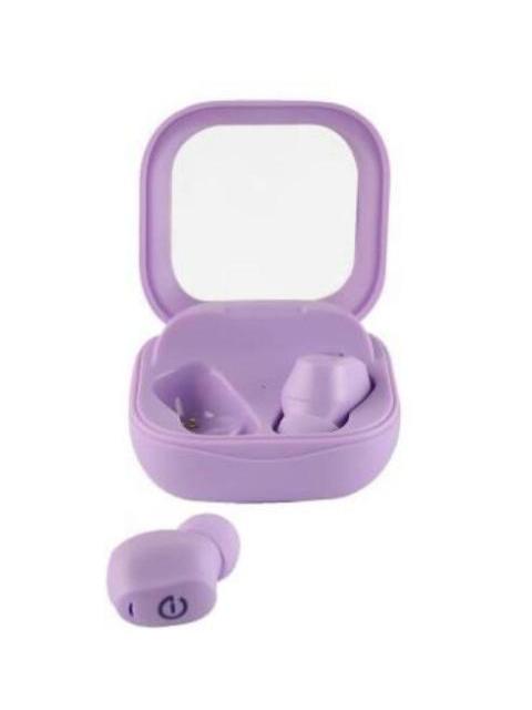 EASY LINE AUDIFONOS INTRAURICULARES CON MICROFONO TRUE WIRELESS FLORELA INALAMBRICO BLUETOOTH MORADO