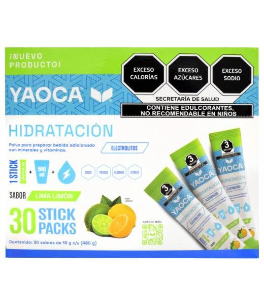 ELECTROLITOS LIMA LIMON 16 G YAOCA P 30