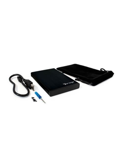 ENCLOSURE VORAGO HDD102 NEGRO DD 2.5 USB 2.0 SATA