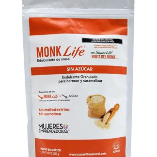 ENDULZANTE MONK FRUIT GRANULADO 250 G MONK LIFE
