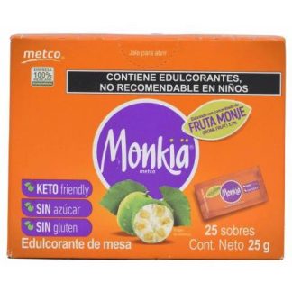 ENDULZANTE MONKIA 25 SOB 1 G C U METCO