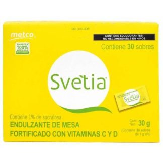 ENDULZANTE SVETIA 30 SOB 1 G C U METCO