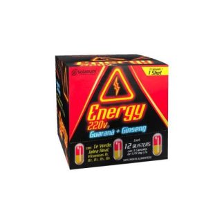 ENERGY 220V GUARANA+GINSENG C 12 BLISTER C 3 CAPS 570MG C TE VERD SOLANUM