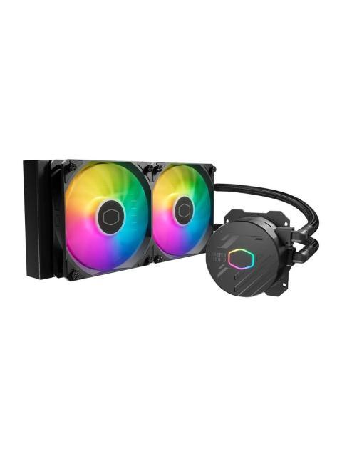 ENFRIAMIENTO LIQUIDO COOLER MASTER MASTERLIQUID ML240L CORE II (MLWD24MA18PAR1) ARGB SOCKET INTEL LGA 1851-1700-1200-1151-1150-1155-1156 AMD AM5-AM4-A