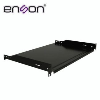 ENSON CHAROLA DE FIJACION LATERAL 1U HASTA 15KG NEGRO