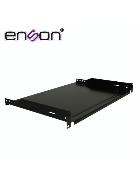 ENSON CHAROLA DE FIJACION LATERAL 1U HASTA 15KG NEGRO