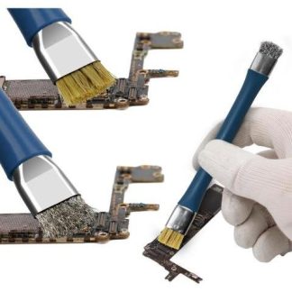 ESCOBILLA BROCHA CELULARES DOBLE CABEZA ANTIESTATICA AZUL SS-022B