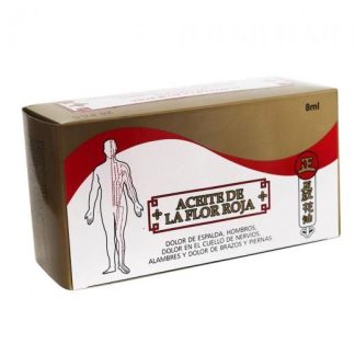 EXHIBIDOR C 20 ACEITITOS DE LA FLOR ROJA DE 8ML. NATURAL SYSTEM