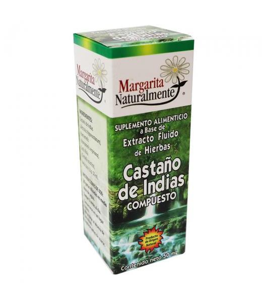 EXT. FLUIDO DE HIERBAS CASTAÑO DE INDIAS COMPUESTO 50 ML.VARICESHE MARGARITA SANAMENTE
