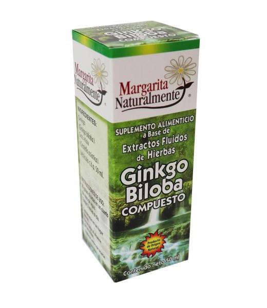 EXT. FLUIDO DE HIERBAS GINKGO BILOBA COMPUESTO 50ML.OXIGENACION C MARGARITA SANAMENTE