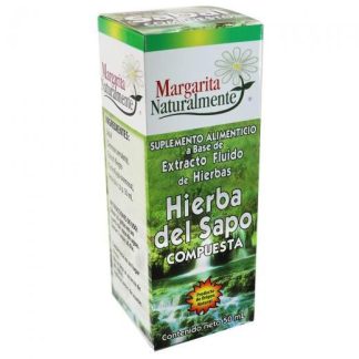 EXT. FLUIDO DE HIERBAS HIERBA DEL SAPO 50ML. COLESTEROL Y TRIGLER MARGARITA SANAMENTE
