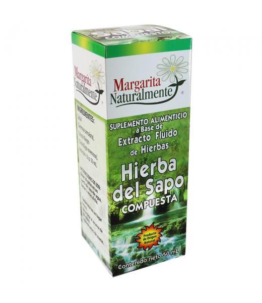 EXT. FLUIDO DE HIERBAS HIERBA DEL SAPO 50ML. COLESTEROL Y TRIGLER MARGARITA SANAMENTE