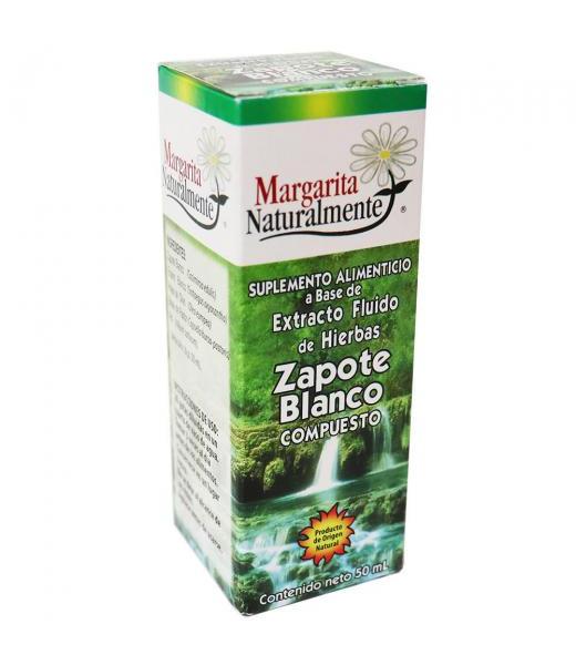 EXT. FLUIDO DE HIERBAS ZAPOTE BLANCO 50ML HIPERTENCION ARTERIAL MARGARITA SANAMENTE