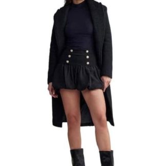 FALDA CINTURA ALTA NEGRO HOLLY LAND