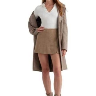 FALDA SHORT CINTURA REGULAR CAMEL HOLLY LAND