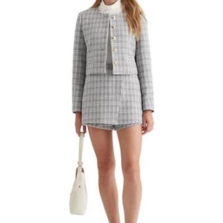 FALDA SHORT CINTURA REGULAR GRIS HOLLY LAND