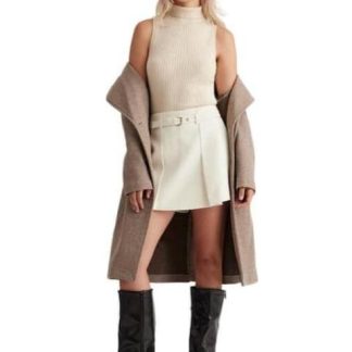 FALDA SHORT CINTURA REGULAR MARFIL HOLLY LAND