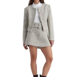 FALDA SHORT CINTURA REGULAR MOKA HOLLY LAND