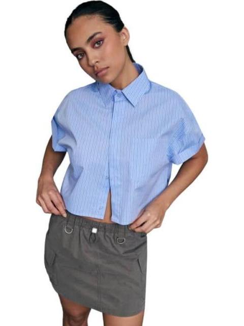 FALDA SHORT GABARDINA VERDE OLIVO HOLLY LAND