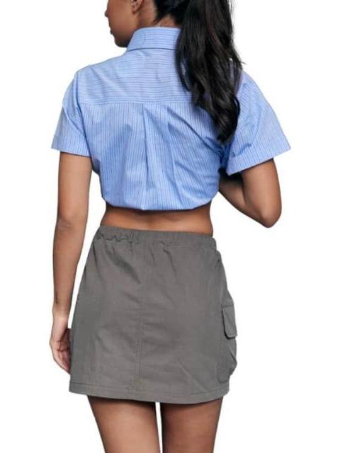 FALDA SHORT GABARDINA VERDE OLIVO HOLLY LAND - Image 4