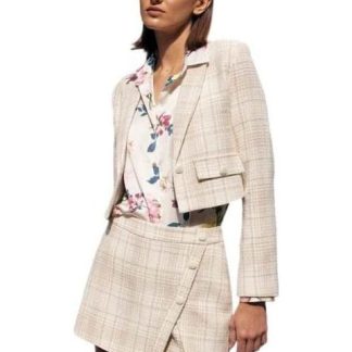 FALDA SHORT TEJIDA CUADROS BICOLOR HOLLY LAND