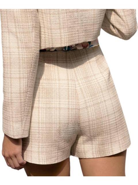 FALDA SHORT TEJIDA CUADROS BICOLOR HOLLY LAND - Image 3