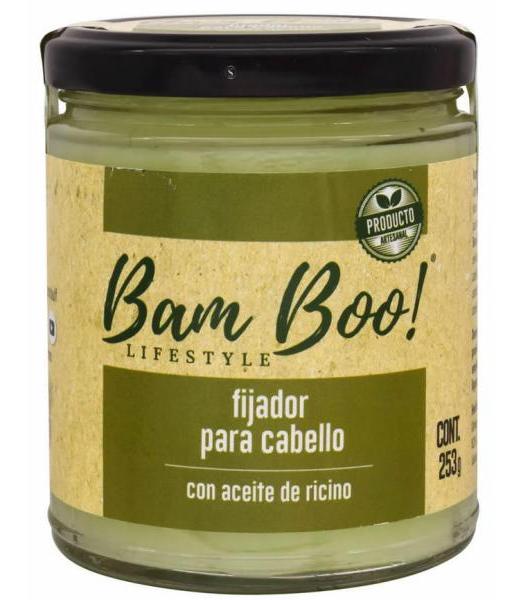 FIJADOR PARA CABELLO ACEITE DE RICINO 253 G BAM BOO LIFESTYLE
