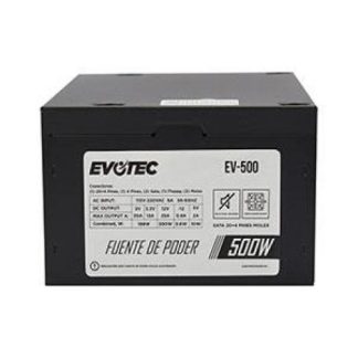 FUENTE DE PODER EVOTEC EV-500 24-PIN ATX 80MM 500W